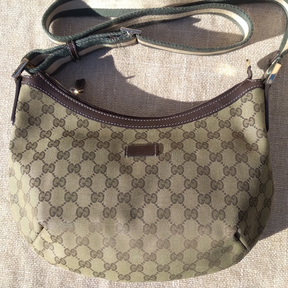 Gucci GG Monogram Web Medium Crossbody Bag - Picture 1 of 15